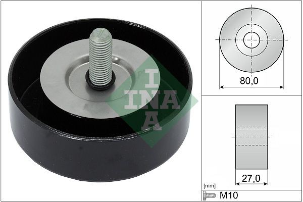 INA 532 0658 10 Deflection / Guide Pulley, v-ribbed belt