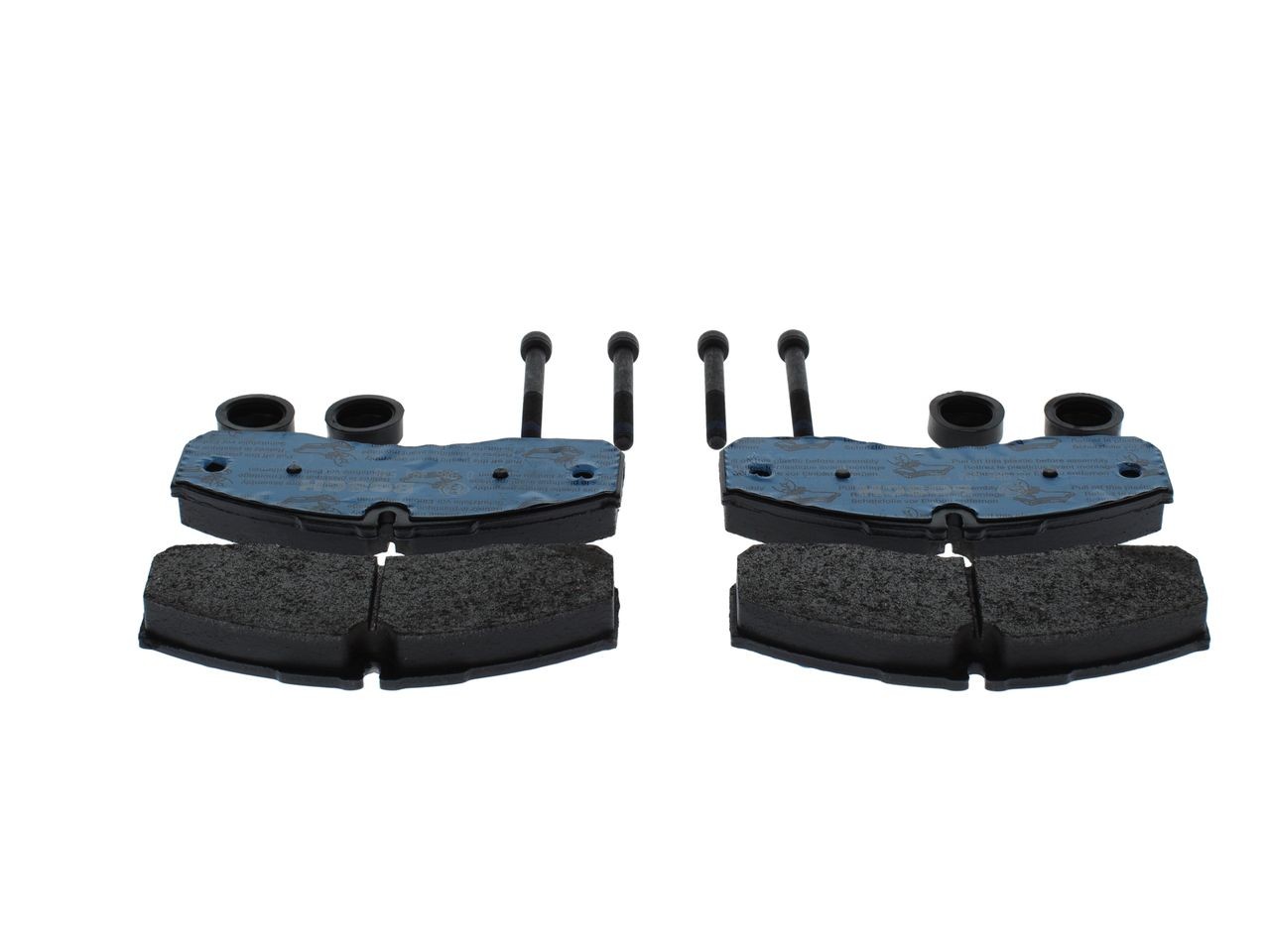 BOSCH 29160 Disc pads Low-Metallic, with bolts/screws, with mounting manual, with anti-squeak plate