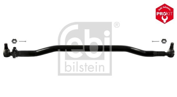 FEBI BILSTEIN 45362 Centre Rod Assembly Front Axle, from the steering gear to the 1st idler arm, with crown nut, Bosch-Mahle Turbo NEW