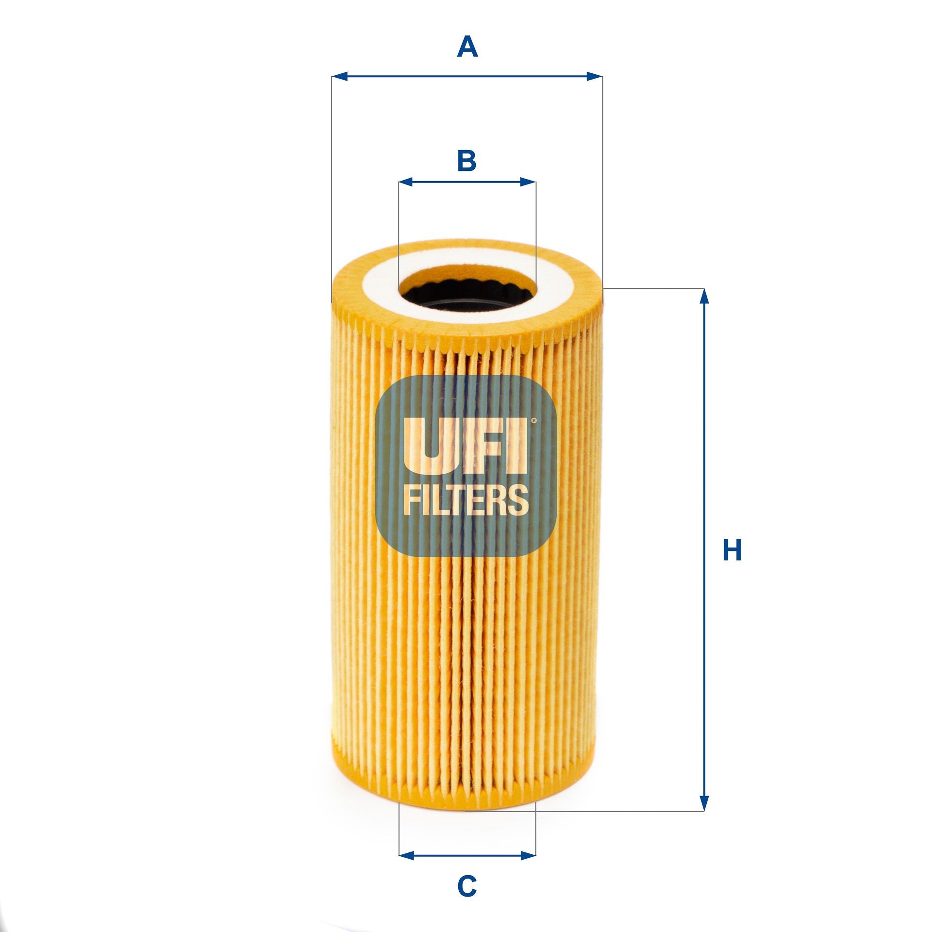 UFI 25.165.00 Oil filter Filter Insert