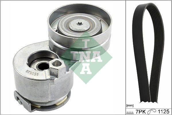 529 0088 10 INA Alternator belt DACIA Check alternator freewheel clutch & replace if necessary