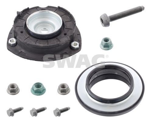 SWAG 30 94 5497 Repair kit, suspension strut Front Axle Left, Front Axle Right, with ball bearing, with attachment material