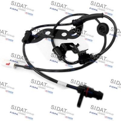 SIDAT 84.924 ABS sensor Rear Axle Left, Hall Sensor, 2-pin connector, 990mm