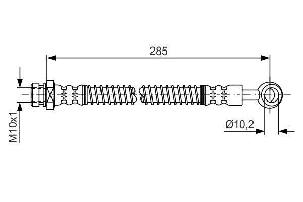 BH1529 BOSCH 285 mm, 10,2 mm Length: 285mm, Internal Thread 1: M10x1mm Brake line 1 987 481 645 buy