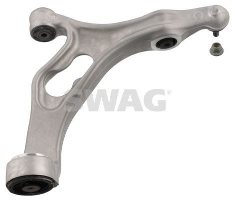 30 94 5528 SWAG Control arm PORSCHE with lock nuts, with bearing(s), with ball joint, Front Axle Right, Lower, Control Arm, Aluminium, Cone Size: 20,7 mm