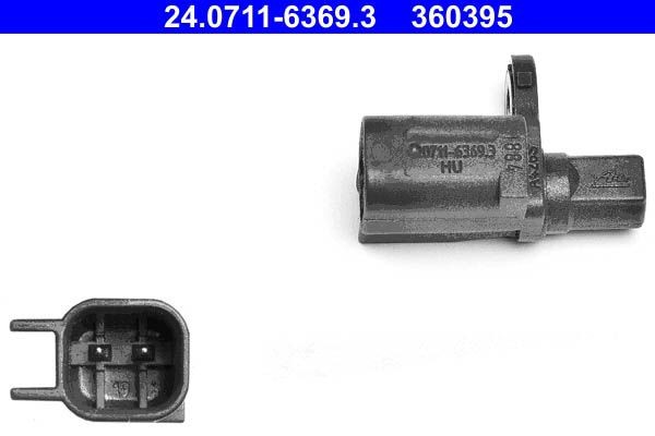 ABS wheel speed sensor ATE without cable - 24.0711-6369.3