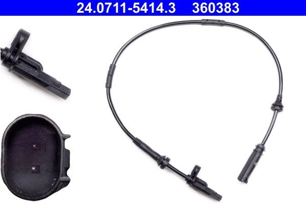 360383 ATE 612mm Length: 612mm Sensor, wheel speed 24.0711-5414.3 buy