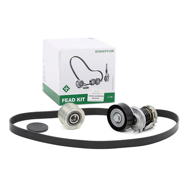INA Pulleys: with freewheel belt pulley, Check alternator freewheel clutch & replace if necessary Length: 1070mm, Number of ribs: 6 Serpentine belt kit 529 0098 10 buy
