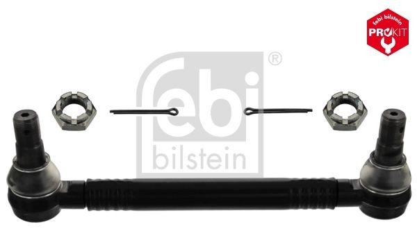 FEBI BILSTEIN 46043 Centre Rod Assembly Front Axle, from the steering gear to the 1st idler arm, with crown nut, Bosch-Mahle Turbo NEW