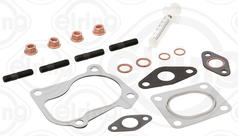 ELRING 434.310 Mounting Kit, charger with gaskets/seals, with bolts/screws