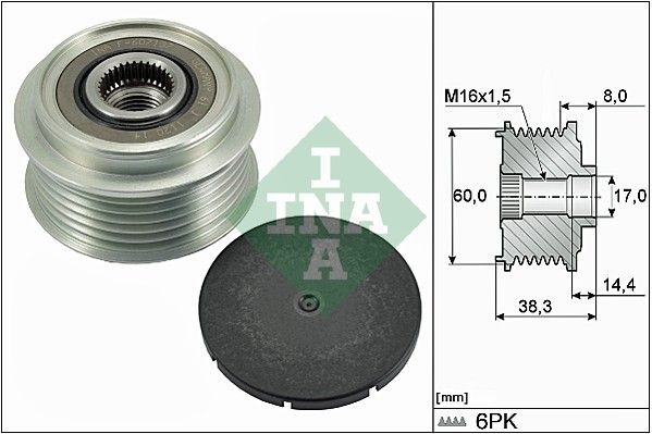 INA 529008130 Tensioner pulley A668 200 05 70
