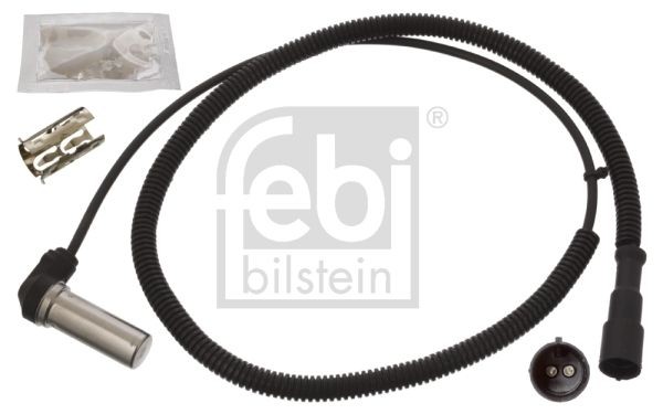 FEBI BILSTEIN 45779 ABS sensor Front Axle Left, Front Axle Right, with sleeve, with grease, 1200 Ohm, 920mm, 1025mm