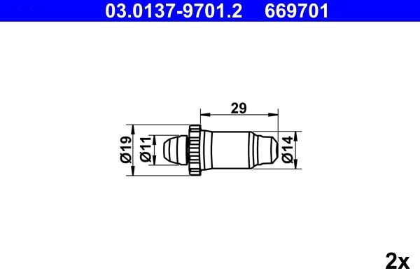 ATE 669701 Repair Kit, automatic adjustment
