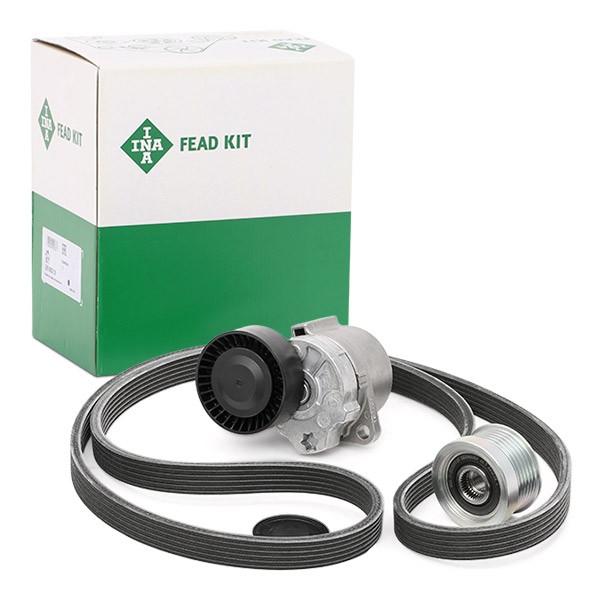 INA Pulleys: with freewheel belt pulley, Check alternator freewheel clutch & replace if necessary Length: 1825mm, Number of ribs: 6 Serpentine belt kit 529 0032 10 buy