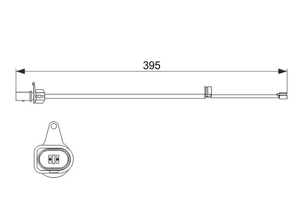 BOSCH Brake pad wear sensor 1 987 474 509 Audi A4 2013