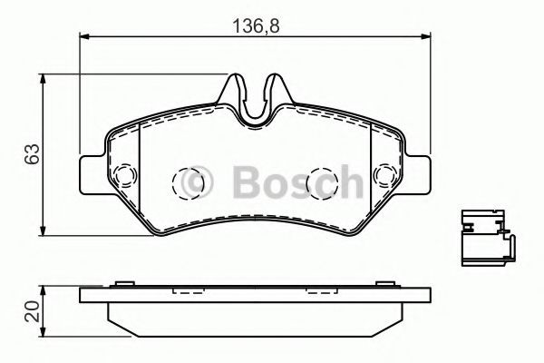 0986494601 Disc brake pads BOSCH BP2647 review and test