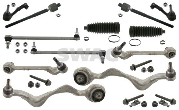20 94 6285 SWAG Suspension upgrade kit FIAT Control Arm, Front Axle Left, Front Axle Right, with coupling rod