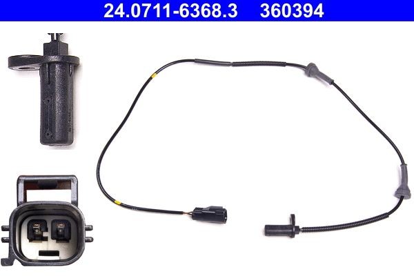 360394 ATE 955mm Length: 955mm Sensor, wheel speed 24.0711-6368.3 buy