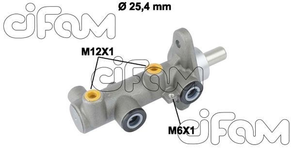 Brake master cylinder CIFAM D1: 25,40 mm, Aluminium - 202-818