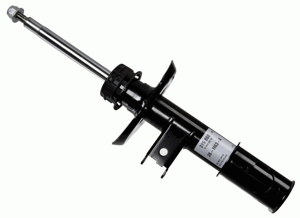 SACHS 315 860 Shock absorber Right, Gas Pressure, Twin-Tube, Suspension Strut, Top pin