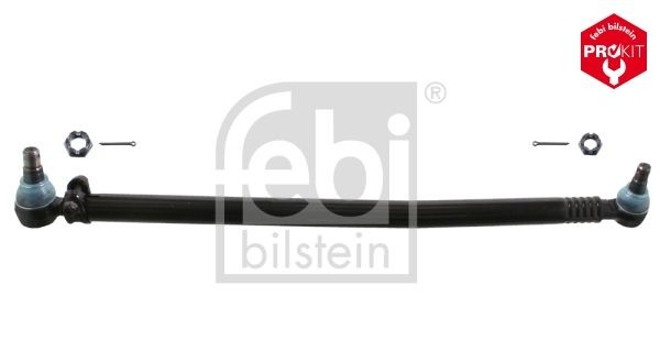 FEBI BILSTEIN 46126 Centre Rod Assembly Front Axle, from the steering gear to the 1st idler arm, with crown nut