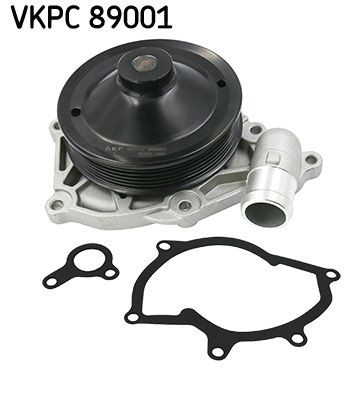 SKF VKPC 89001 Water pump with gaskets/seals, Metal, for v-ribbed belt use