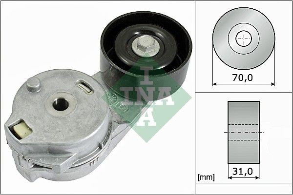534 0548 10 INA Drive belt tensioner CHEVROLET 70 mm x 31 mm