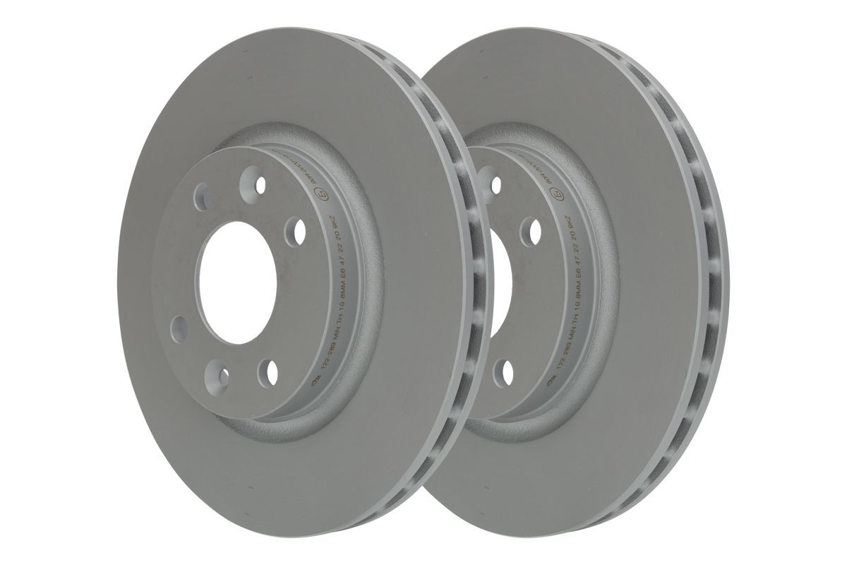 24.0122-0289.1 Brake discs 24.0122-0289.1 ATE 258,0x22,0mm, 4x100,0, Vented, Coated, Alloyed/High-carbon