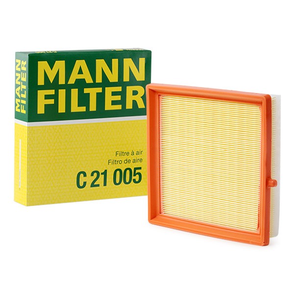 MANN-FILTER 41mm, 204mm, 214mm, Filter Insert Length: 214mm, Width: 204mm, Height: 41mm Engine air filter C 21 005 buy