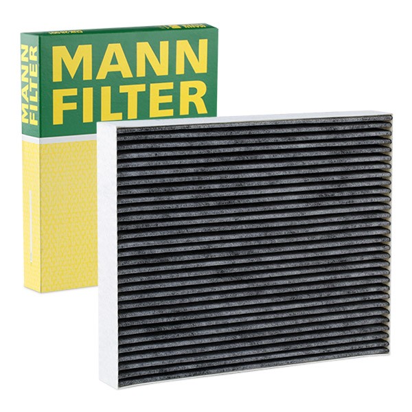 CUK 28 001 MANN-FILTER Pollen filter FORD Activated Carbon Filter, 277 mm x 225 mm x 40 mm