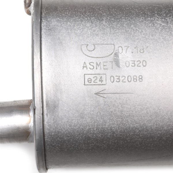 OEM-quality ASMET 07.181 Rear exhaust silencer