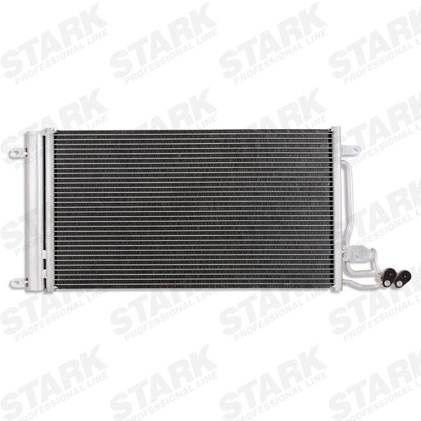 STARK SKCD-0110181 Air conditioning condenser with dryer, 15,4mm, 13,7mm, Aluminium, R 134a, 336mm