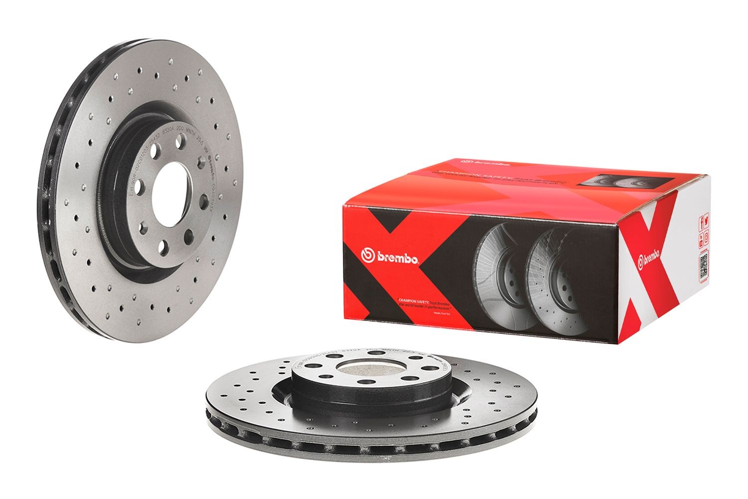 09.4939.3X Brake discs 09.4939.3X BREMBO 284x22mm, 6, perforated/vented, Coated, High-carbon
