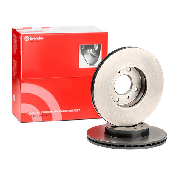 BREMBO COATED DISC LINE 280x22mm, 4, internally vented, Coated Ø: 280mm, Num. of holes: 4, Brake Disc Thickness: 22mm Brake rotor 09.5254.21 buy