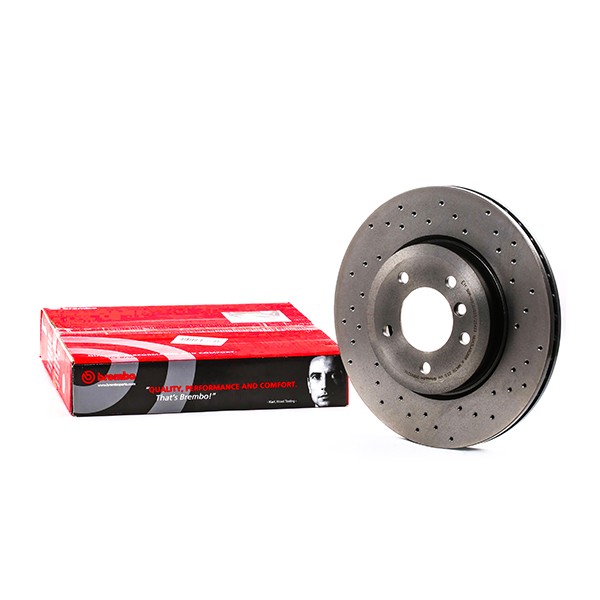 BREMBO XTRA LINE 09.8952.1X Brake disc 325x25mm, 5, perforated/vented, coated, High-carbon