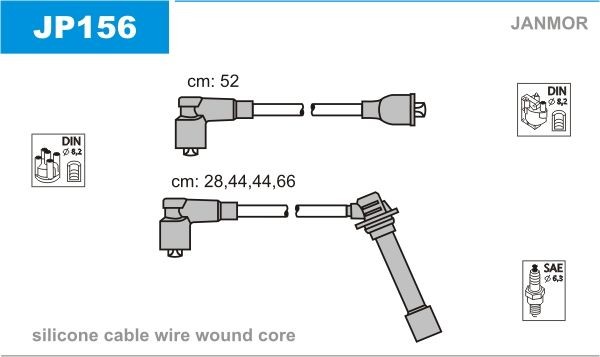 JANMOR JP156 Ignition Cable Kit 8BG918140