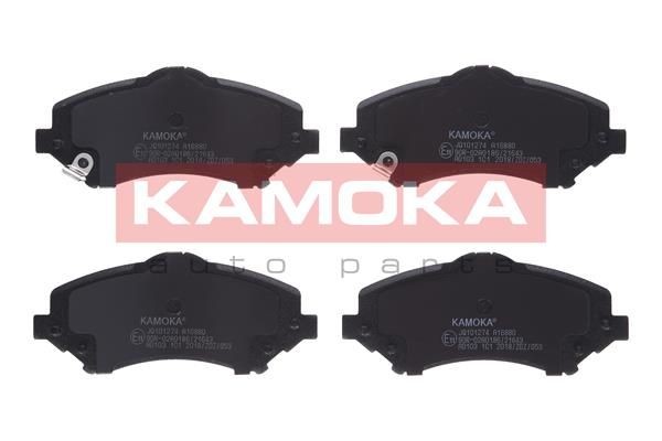 KAMOKA JQ101274 Brake pad set Front Axle, with acoustic wear warning, with accessories