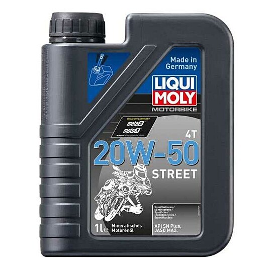 SUZUKI GSX-S Motorolie 20W-50, 1L, Mineraal olie LIQUI MOLY Motorbike 4T, Street 1500