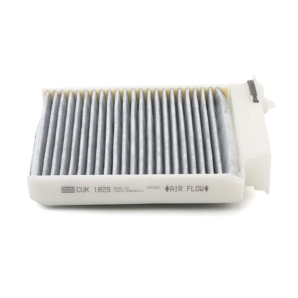 MANN-FILTER CUK1829 Air conditioner filter Activated Carbon Filter, 185 mm x 180 mm x 28 mm