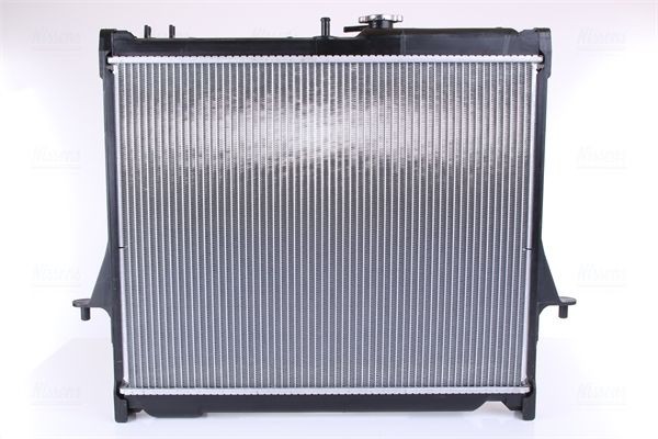 NISSENS 60856 Engine radiator Aluminium, 475 x 588 x 26 mm, with gaskets/seals, without expansion tank, with frame, Brazed cooling fins