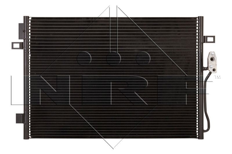 350098 NRF AC condenser DODGE 15,8mm, 10,1mm, Aluminium, 630mm