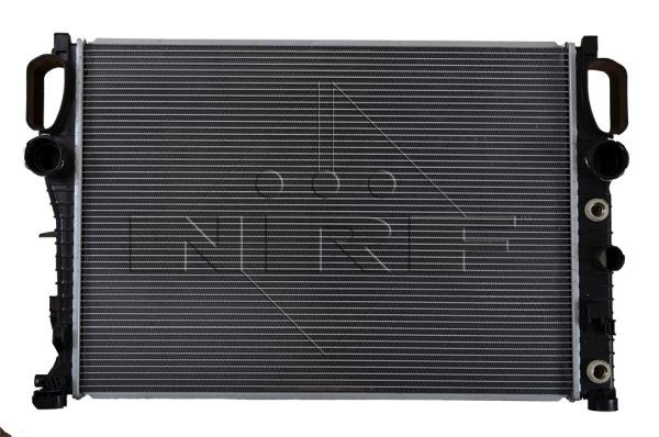 NRF EASY FIT 56076 Engine radiator Aluminium, 640 x 451 x 18 mm, with seal ring, Brazed cooling fins
