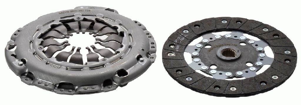 SACHS 3000 950 738 Clutch kit without clutch release bearing, 230mm