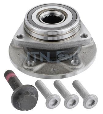 R154.69 SNR Wheel hub assembly AUDI with integrated magnetic sensor ring, 136 mm