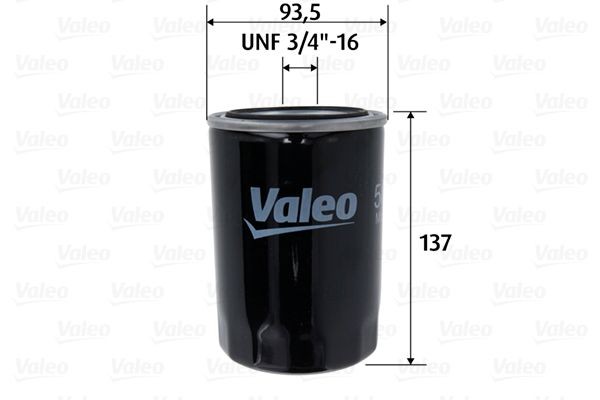 VALEO 586101 Oil filter 15208 W3403