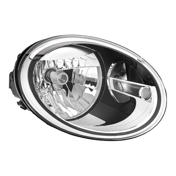 HELLA 1E9 010 793-021 Headlight Right, W21/5W, H4, Halogen, FF, 12V, with high beam, with position light, with low beam, with daytime running light, for right-hand traffic, with bulbs, with motor for headlamp levelling