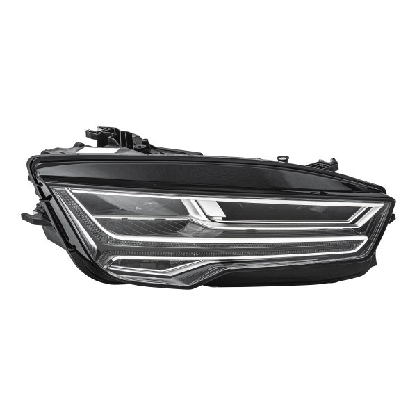 HELLA 1EX 011 869-421 Headlight Right, LED, Matrix, 12V, with daytime running light (LED), with dynamic indicator light, with dynamic bending light, with high beam (LED), with cornering light (LED), with indicator (LED), with low beam (LED), without LED fan, with position light (LED), for right-hand traffic