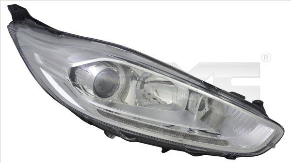 TYC 20-14601-06-2 Headlight Right, H7, LED, H1, with daytime running light, for right-hand traffic, with LED, with electric motor