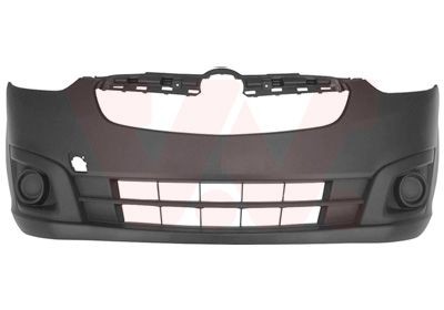 VAN WEZEL Front, black, without bumper support Front bumper 3706570 buy