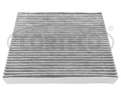 CORTECO 49356180 Pollen filter Activated Carbon Filter, 277 mm x 226 mm x 40,5 mm